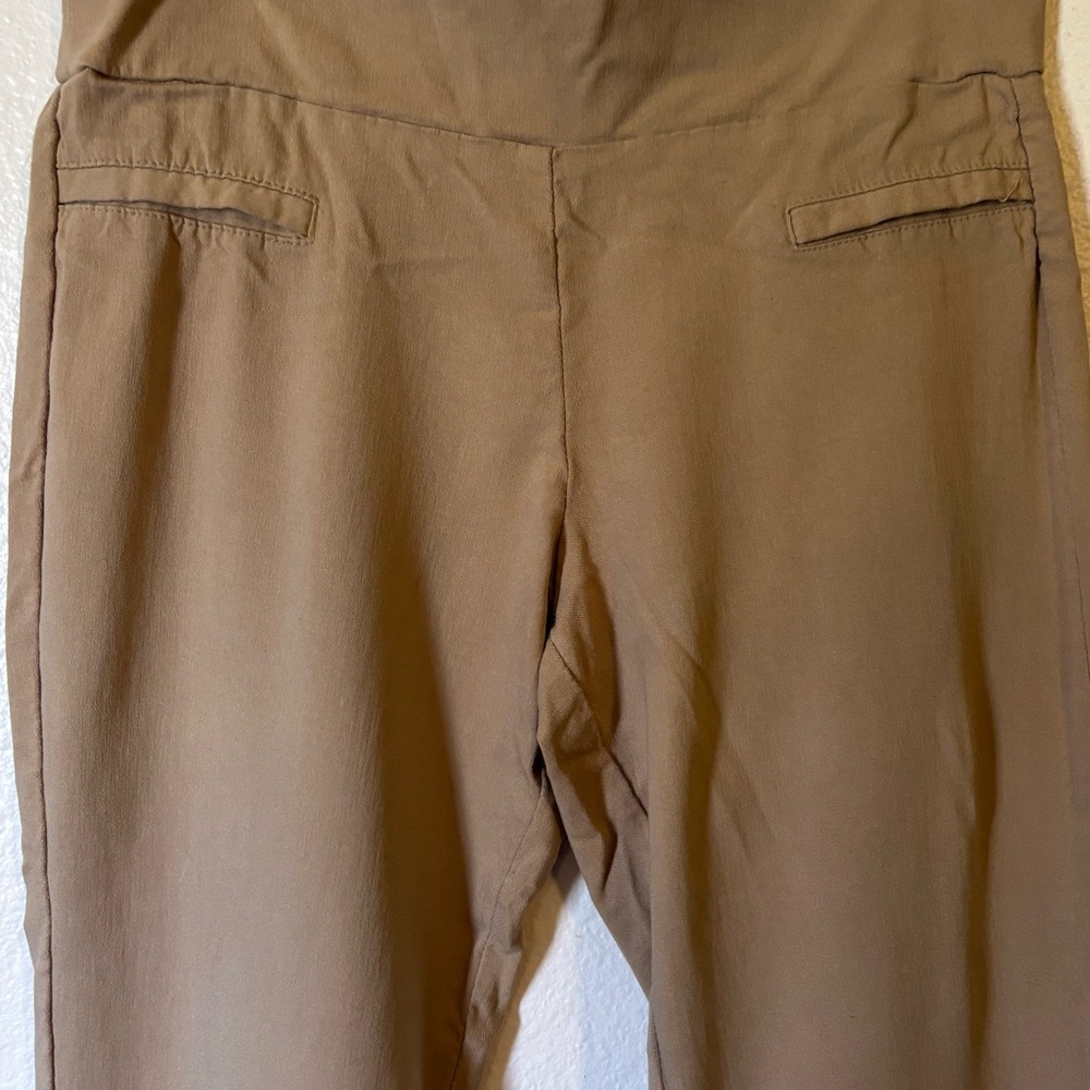 Guess Woman’s Tan High-Rise Trousers Stretch Skinny